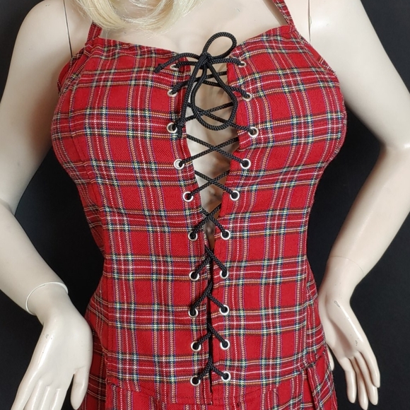 LIPSERVICE Hot Topic Tartan Plaid 2X Dress - Picture 2 of 4